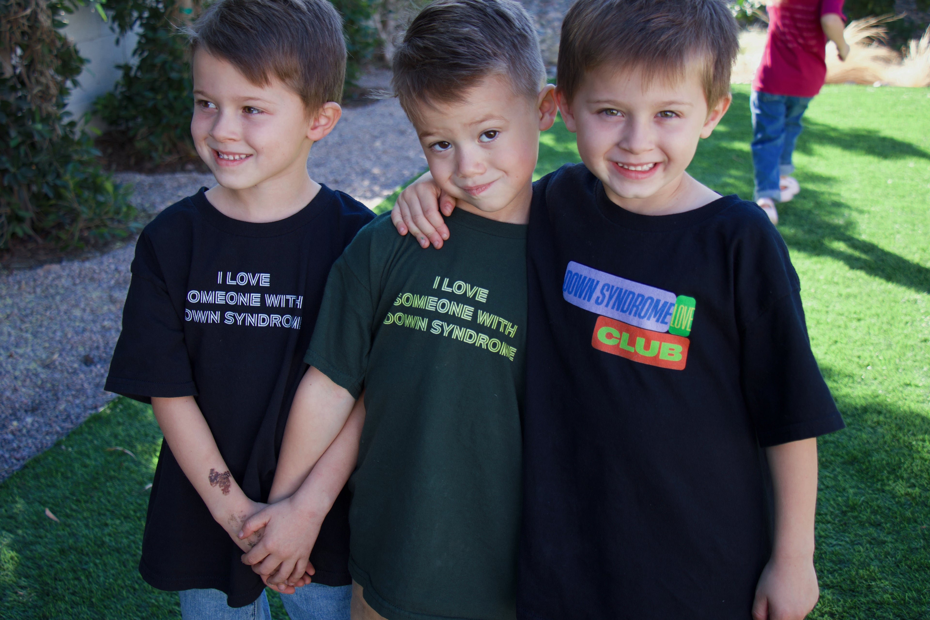 Kids Down Syndrome Love Club Block Tee